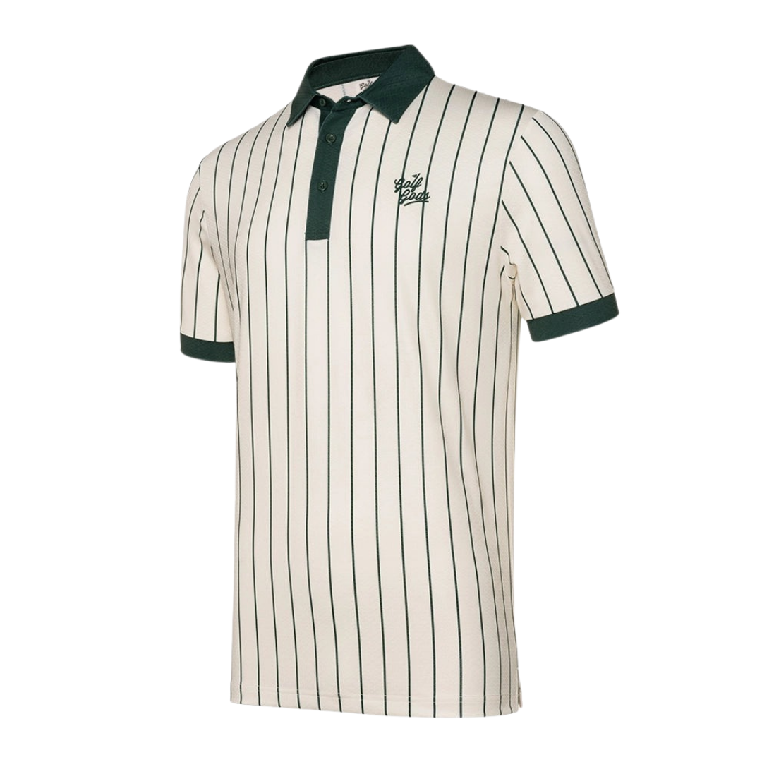 GOLF GODS - GOLF GODS Men's Bullpen Green Cool Tech Performance Golf Polo - The Agora Bangkok